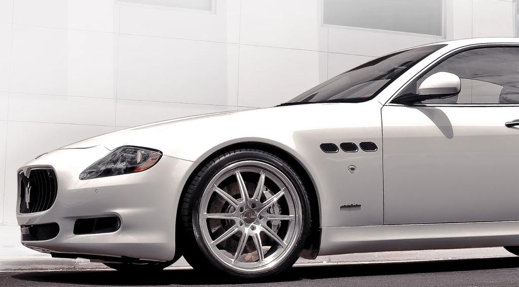 Maserati Quattoporte with 20 staggered c633 in brushed/polished c633 multi-piece forged The c633 is an ultra