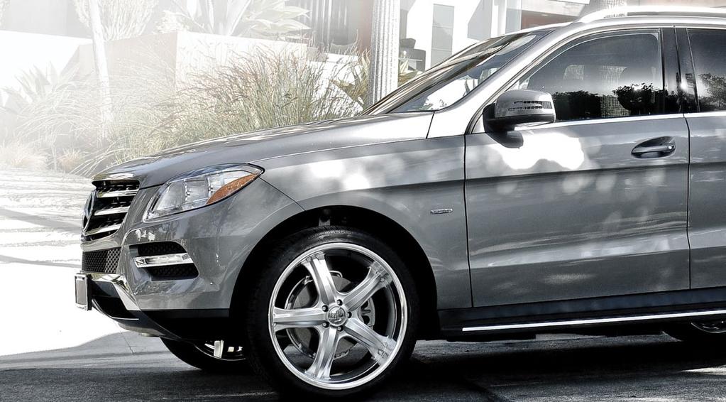 Mercedes ML350 with 22 c856 in liquid silver/machined c856 The c856 wheel is designed exclusively for European luxury SUVs.
