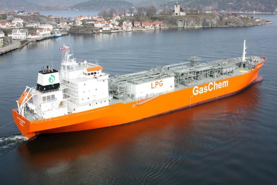 Key references: Ethylene carriers 4 x 17,000 m 3 LEG carrier: Owner: Harpain Shipping (GASCHEM)