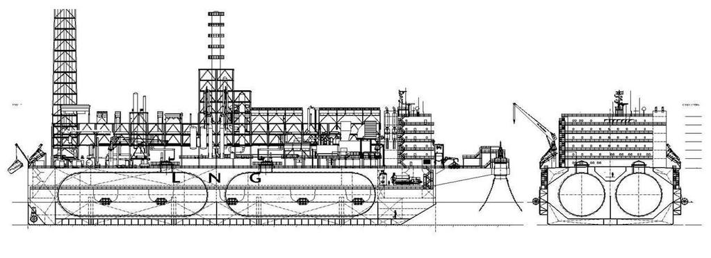 Small scale LNG-FPSO Capacity: 0,5 mtpa liquefaction