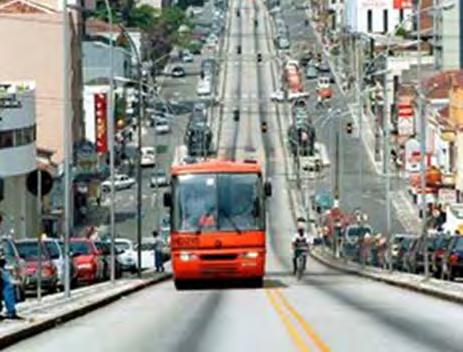 are implemented. Designated Lanes The most common type of running way which provides reliability and travel time savings for BRT systems is the designated lane. Figure 2.
