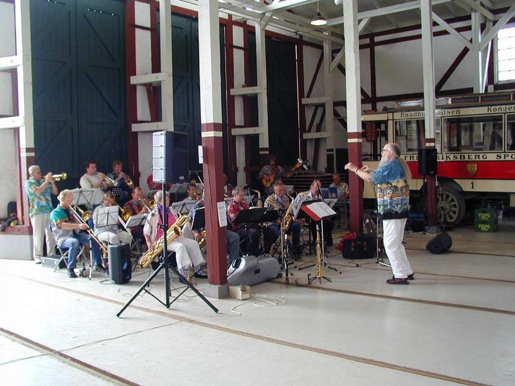 Depot jazz concert Last Sunday in August a yearly big band jazz concert is given in the depot.