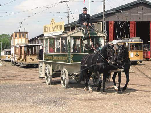 Horse tram and horse omnibus The Tramway Museum can offer guests a