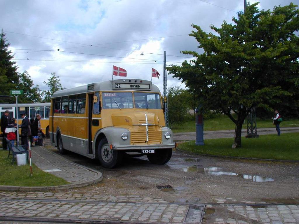 The vintage bus trip From the stop near the depots