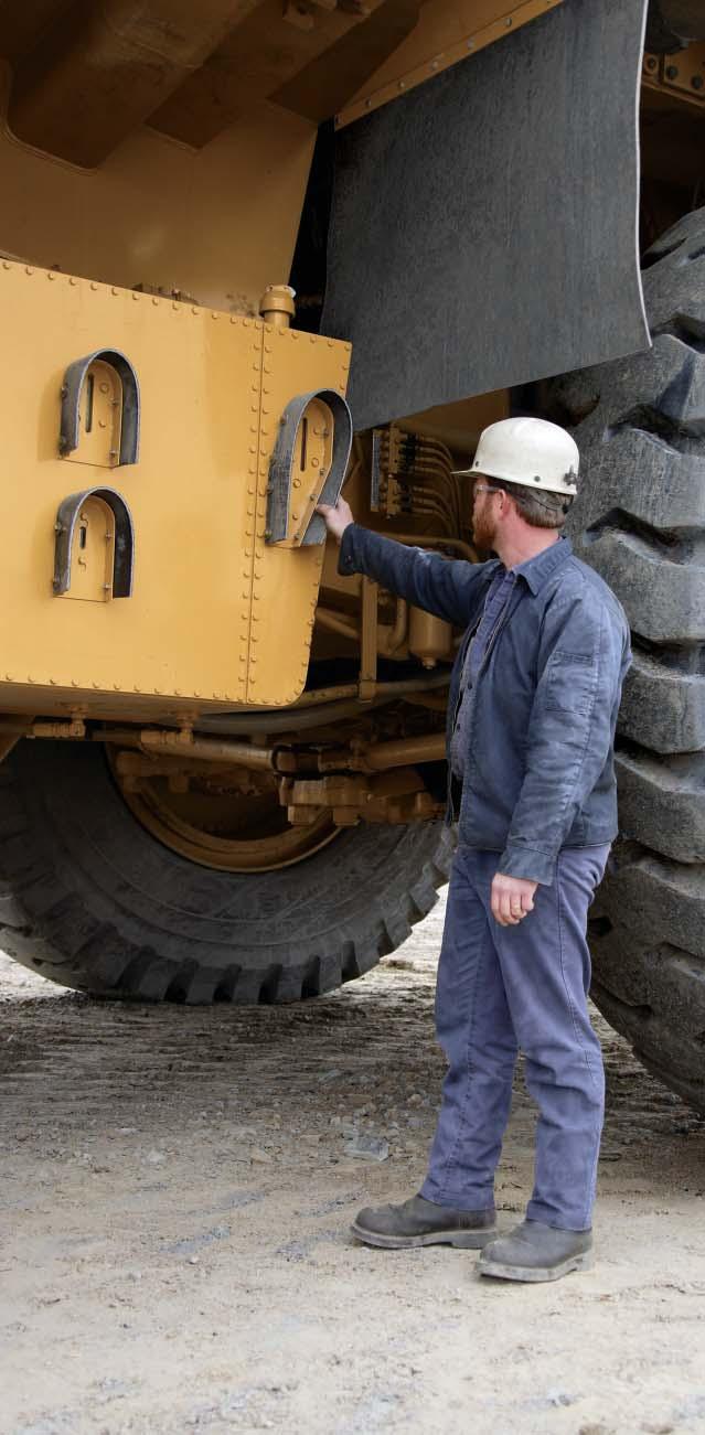 Serviceability Less time spent on maintenance means more time on the haul roads.