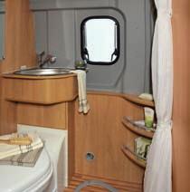 Thanks to the shutter/ mosquito blinds you can darken the inside of your motorhome or keep out annoying insects.