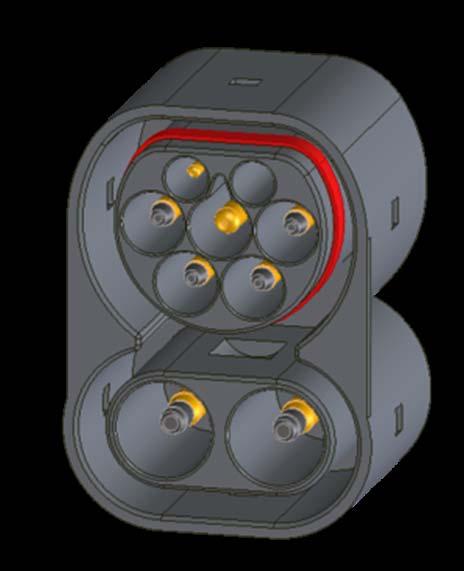 Design DC Combo 2 Inlet The Combo 2 inlet provides comprehensive functionality at a high level of safety.
