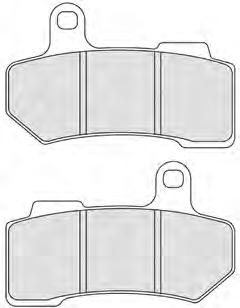 99 Front and Rear for 08-12 Touring Models Replaces OEM 42897-06A (Sintered), and OEM 42850-06B (Organic).