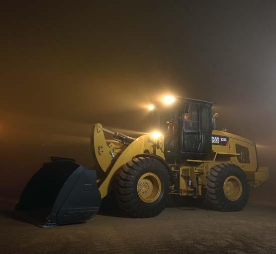Comfortable soft stops at cylinder end stroke conditions and programmed kick-out points with Caterpillar s exclusive electrohydraulic cylinder snubbing.