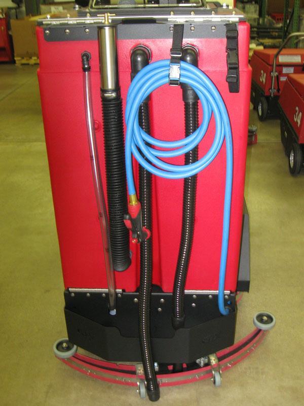 Popular Options Spray Jet option equips the scrubber with a heavy duty hose 4-10 and spray nozzle.