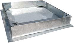 access covers & drainage product specialists 100 SERIES chequer top cover Features: 38mm deep galvanised steel, solid top, single seal solid top Optional extras: Double seal.