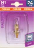 OSRAM 24V self-service range Index Blister Blister no. (EAN) St. pack no. reference blisters/lamps STANDARD LINE 24V headlight lamps 24V 64155-01B 4050300925844 H1 24 70 P14.