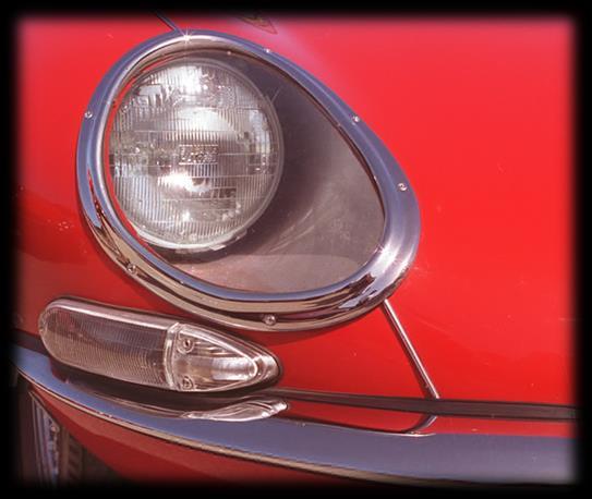 Headlamp styling in Europe Jaguar E -Type for European market