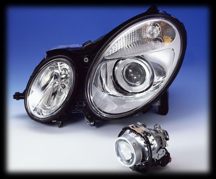 Xenon Headlamp Light Source for Headlights Does not have coiled filament Light emits from an electric arc Inside the