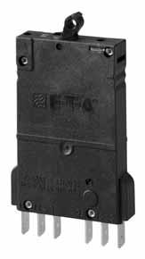 Thermal-Magnetic Circuit Breaker 0-S.. Description One, two and three pole thermal-magnetic circuit breakers with tripfree mechanism and toggle actuation (S-type TM CBE to EN 60934/IEC 934).