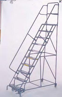 Warehouse Series Standard Angle Steel Warehouse Ladder 450 lbs.
