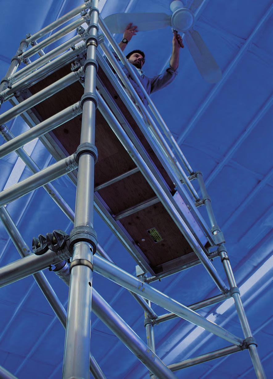 ALUMINUM SCAFFOLDING Werner aluminum scaffolding is best suited for construction and building maintenance