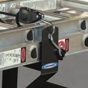 Cargo positioners & vinyl strips help protect cargo in transit.