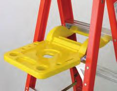 each quantity (6) units per carton 22 Fiberglass Rail Shields Spill-Proof, rugged construction, easy to keep clean, automatically closes with stepladder, built-in rag rack.