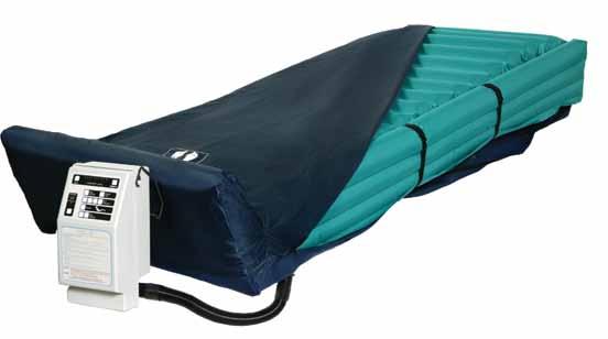 Integrated side air bolsters reduce the risk of entrapment. Approximate Weight: Power Unit - 14.3 lbs. / 6.4 kg. Mattress: 7.6 lbs. / 3.4 kg. System Weight Limit: 400 lbs. / 181.6 kg.