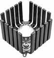 13 (1551) Plug-In Slide-On Clip-On PLUG-IN Plug-in style aluminum heat sinks with black anodized finish eliminate need for additional mounting hardware.