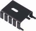 HAT SECTION Low-profile cooling for TO-220 plastic power devices Designed for use on PC boards with 0.