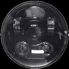 Black bezel E 4 020-957-01 5¾ Headlight - Low/High