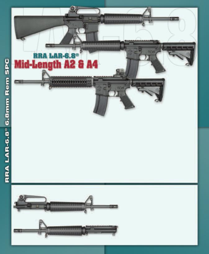 Mid-Length A2 SPC1294 Mid-Length Gas System Mid-Length A4 SPC1239 Mid-Length A4 Shown with optional Quad Rail Free Float and Stand Alone Rear Sight 6.