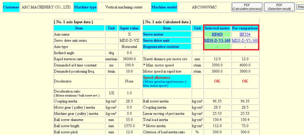 1-3 Setting up Servo Selection S/W 1-3-1 Setting up linkage with data book When Mitsubishi CNC drive system data book is stored in a given folder, PDF data can be extracted from the book and