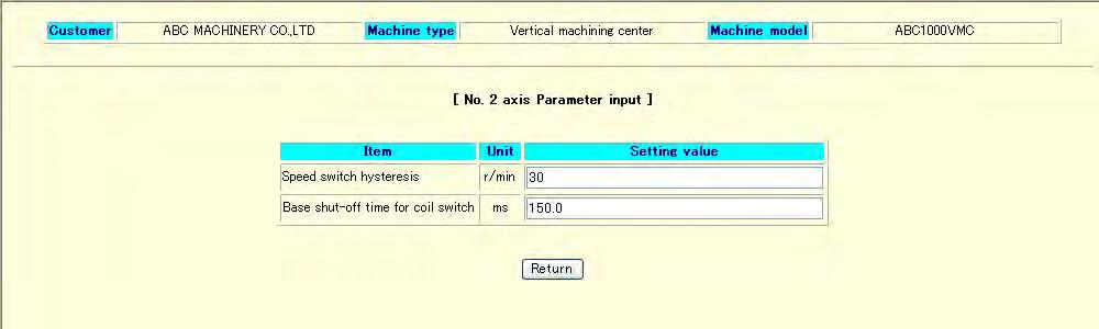 The setting of the actual spindle parameter is a speed to switch from H to L. So, you need to calculate the coil switch speed from L to H.