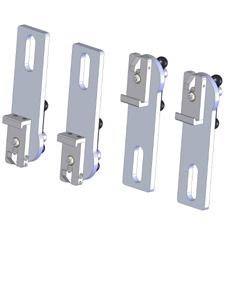 Use quick clamps or plate clamps, depending on the spacing of
