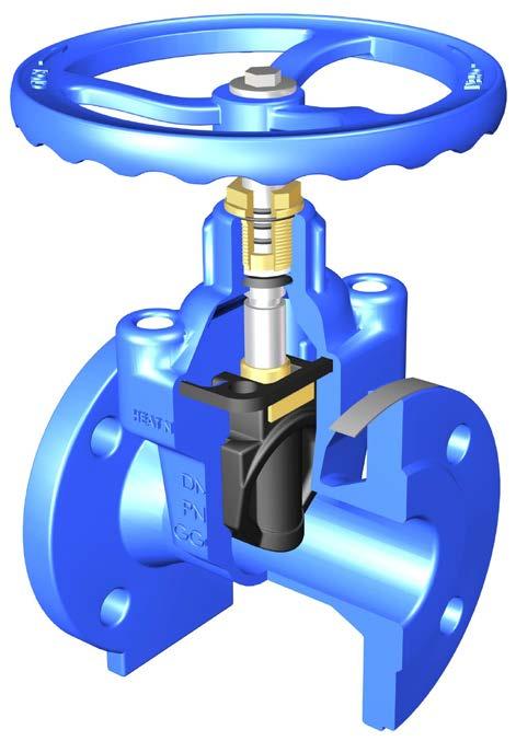 SERIES 504 Resilient Seated Gate Valves are linear motion valves, bidirectional, with rubber vulcanised wedge devised for stopping the flow of the service fluid when necessary, not being suitable for