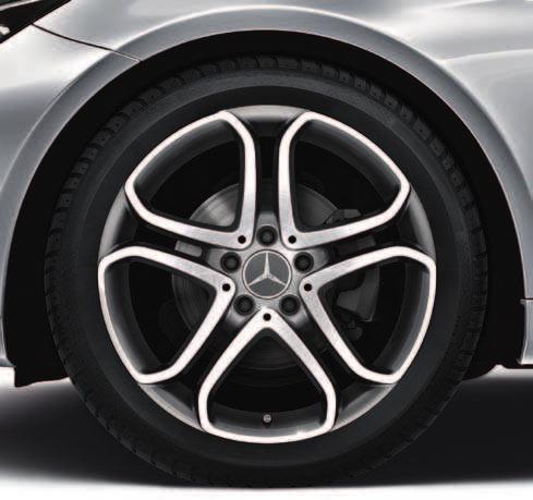 5-twin-spoke wheel Finish: himalaya grey, high-sheen Wheel: 8 J x 18 ET 45 I Tyre: 235/40 R18* A207 401 2502 7X21 Option for