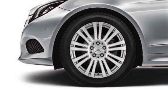 Exterior Mercedes-Benz light-alloy wheels 43.2 cm 17" 04 43.2 cm 17" 06 43.2 cm 17" 05 43.2 cm 17" 07 04 5-spoke wheel Finish: vanadium silver Wheel: 7.