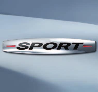 A high-quality primed finish allows the product to be painted in the required colour.  03 Sport badge High-quality high-sheen badge for the wing.