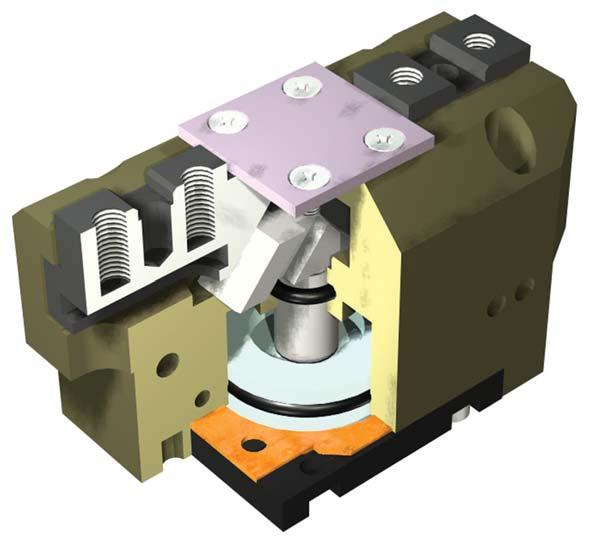 Gripper AF30-20,25,30,40,,63,90,125 Character Compact structure by wedge guide driving unit Location pin hole at an each mounting side Possible to use without the supply