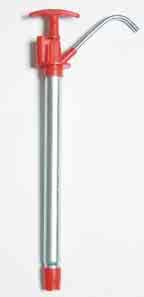 Vertical Lift Pump 305256 Easy to use pump suitable for use with paint thinners Pump is made out of plated steel and seals are made from Tefl on allowing the pump to be used with paint