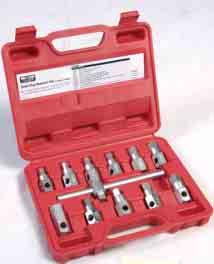 Drain Plug Remover Set 12 Piece 305300 For female style drain or fi ller plugs All keys have a 3/4 (19mm) A/F hexagon