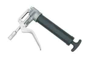 Pistol Grease Gun Heavy Duty 305221 For use in confi ned or restricted spaces Release air by a half turn of the head assembly Extra port for adding bulk loader fi tting Heavy duty aluminium die cast