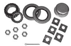 Hub & Drum Parts Kits Hub assemblies will include a standard K bearing pack if indicated. KEZ EZ Lube type kits are available for an additional charge.