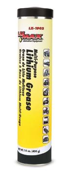 (450 g) Can LX-1901 LX-1913 LX-1914 LX-1915 White Lithium Grease Contains a Zinc additive to create a Clean, White Grease Use where dark staining Greases are not wanted This Heavy-duty Grease is