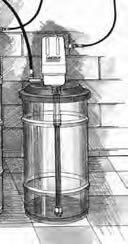 55 gallon (208 liter) drum mount using bung bushing 6 gallon (60 liter) drum mount