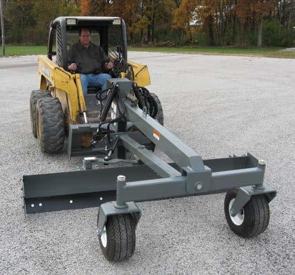 Grader Blades Specifications Skid Steer Grader Blade The patented SSGB-8B Grader is designed to be used by asphalt, landscaping, and concrete flatwork contractors.