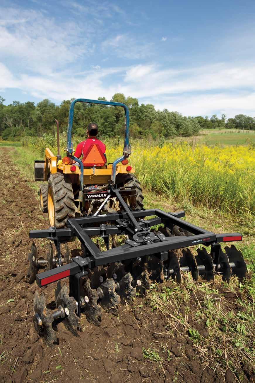 From primary tillage, gardening and food plots to firebreaks and weed control, there s no faster way to make you and your tractor more productive.