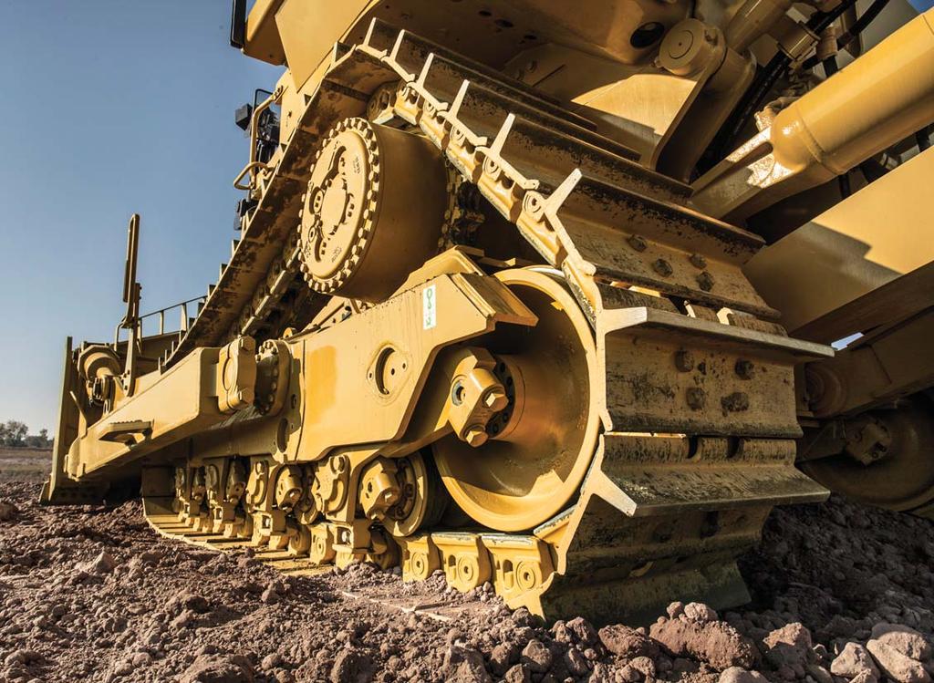 Undercarriage Heavy Duty undercarriage is standard and is well suited to aggressive applications like land clearing, side-slopes, or working in rocky or uneven terrain.