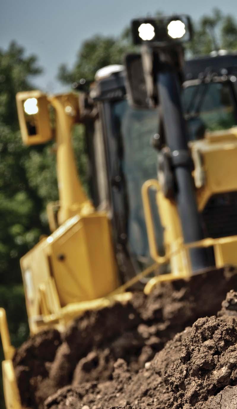 D8T Features Powerful Productivity A Cat C15 ACERT engine, integrated power train and responsive hydraulics work together to put more power to the ground, where you need it to get the job done.