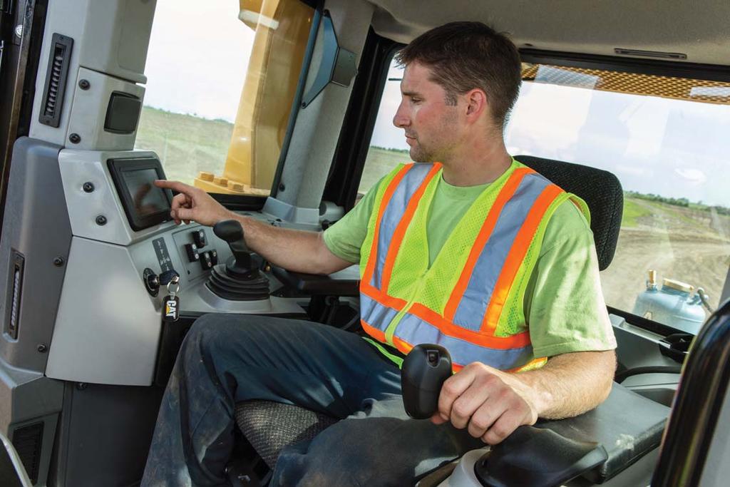 Operator Environment Comfort and productivity The latest D8T offers operators added comforts like a quieter cab, adjustable armrests and a heated/ventilated seat