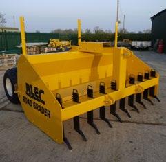 8 BOX GRADER BLEC BOX GRADER Universal landscape implement All models equipped with front and rear blades for moving soil/ stone Adjustable