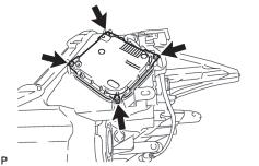 INSTALL HEADLIGHT LEVELING MOTOR BASE PACKING (for LED Headlight) (a) Install a new headlight leveling motor base packing. 4.