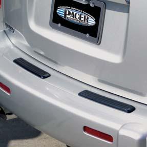 Chrome PVC guard with chrome insert Available in black or silver Each Bumper Guard: 19-3/4 L